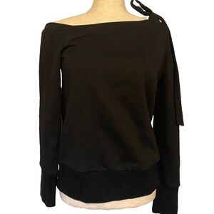 Walter Baker Eddie Off-The-Shoulder Sweatshirt Top #W6281 NWT Small